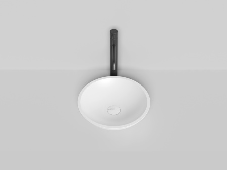 Раковина из искусственного камня S-Stone Salini CALLISTA 1101205SM 40х40 накладная цвет белый без отверстий под смеситель